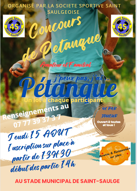 Concours de pétanque 